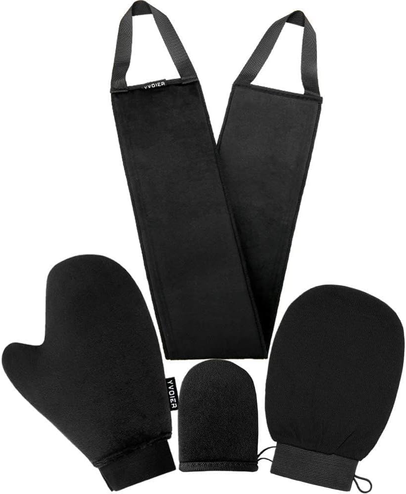 Self Tanning Mitt Applicator Kit, 5 Pack Self Tanner Mitt Applicator, Tanning Mitts Self Tanner Glove, Tanning Glove for Self Tan Mitt, Sunless Tanner Mitt, Muti-Use Self Tanner Mit Tan Mit