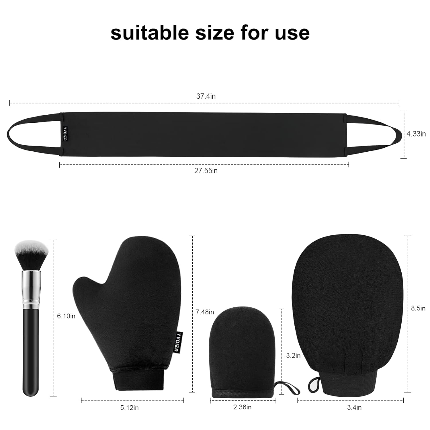 Self Tanning Mitt Applicator Kit, 5 Pack Self Tanner Mitt Applicator, Tanning Mitts Self Tanner Glove, Tanning Glove for Self Tan Mitt, Sunless Tanner Mitt, Muti-Use Self Tanner Mit Tan Mit