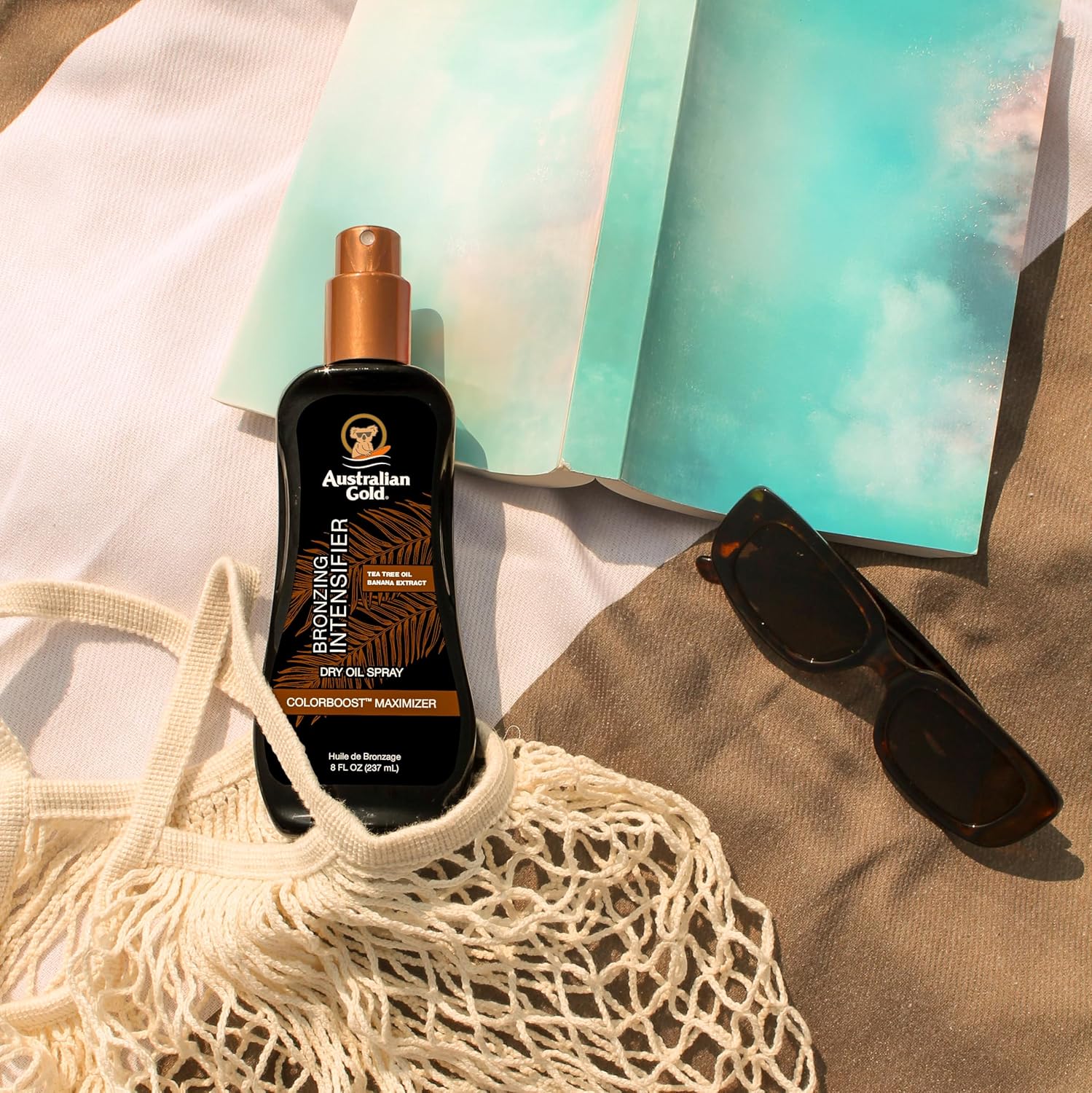 Australian Gold Bronzing Intensifier Dry Oil Spray, 8 Ounce | Colorboost Maximizer (AGDOBS)